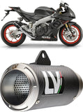 Exhaust Tip Without Sound Certification Lv-14 R Stainless Steel Carbon Fiber End Cap - Leovince Compatible With Honda Cb 500 F (2019-2023)