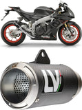Terminale Di Scarico Senza Omologazione Suono Lv One Evo Acciaio Fondello Carbonio - Leovince Compatibile Con Bmw F 650 Gs (2008-2012)