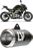 Exhaust Tip Without Sound Certification Lv Corsa Carbon Fiber Stainless Steel End Cap - Leovince Compatible With Kawasaki Z 900 (2017-2019)