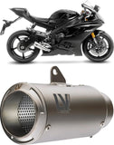 Terminale Di Scarico Senza Omologazione Suono Lv Corsa Titanio Fondello Acciaio - Leovince Compatibile Con Yamaha Yzf-R6 (2006-2021)