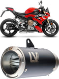 Terminale Di Scarico Senza Omologazione Suono Lv Corsa Acciaio Nero Fondello Acciaio - Leovince Compatibile Con Bmw S 1000 Rr (2025-2026)