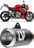 Terminale Di Scarico Senza Omologazione Suono Lv Corsa Carbonio Fondello Acciaio - Leovince Compatibile Con Bmw M 1000 R (2025-2026)