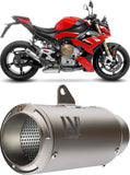 Exhaust Tip Without Sound Certification Lv Corsa Titanium Stainless Steel End Cap - Leovince Compatible With Bmw S 1000 Rr (2019-2024)