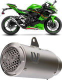 Terminale Di Scarico Senza Omologazione Suono Lv Corsa S Titanio Fondello Acciaio - Leovince Compatibile Con Kawasaki Zx 4Rr Ninja (2024-2026)
