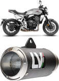 Terminale Di Scarico Senza Omologazione Suono Lv Corsa Carbonio Fondello Acciaio - Leovince Compatibile Con Honda Cb 1000 R Neo Sports Café (2018-2024)
