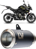 Terminale Di Scarico Senza Omologazione Suono Lv Corsa Acciaio Nero Fondello Acciaio - Leovince Compatibile Con Triumph Tiger 800 Sport (2024-2026)