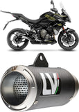 Terminale Di Scarico Senza Omologazione Suono Lv Corsa Carbonio Fondello Acciaio - Leovince Compatibile Con Triumph Tiger 800 Sport (2024-2026)