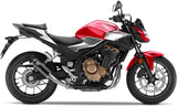 Exhaust Tip Without Sound Certification Gp Corsa Evo Steel Black - Leovince Compatible With Kawasaki Z 400 (2022-2023)