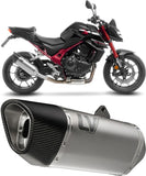 Terminale Di Scarico Senza Omologazione Suono Lv-14 R Titanio Fondello Carbonio - Leovince Compatibile Con Honda Cb 750 Hornet (2023-2024)