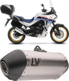 Terminale Di Scarico Senza Omologazione Suono Lv-14 Acciaio Fondello Carbonio - Leovince Compatibile Con Honda Xl 750 Transalp Urban (2025-2026)