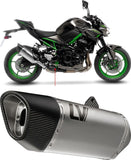 Terminale Di Scarico Senza Omologazione Suono Lv-14 R Acciaio Fondello Carbonio - Leovince Compatibile Con Kawasaki Z 900 (2020-2024)