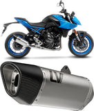 Impianto Di Scarico Completo Non Catalizzato E Senza Omologazione Suono Lv-14 R Acciaio Fondello Carbonio - Leovince Compatibile Con Suzuki Gsx 8R (2024)