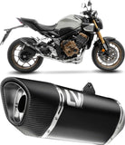 Impianto Di Scarico Completo Non Catalizzato E Senza Omologazione Suono Lv-14 R Acciaio Nero Fondello Carbonio - Leovince Compatibile Con Honda Cbr 650 R (2019-2026)