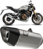 Complete Exhaust System Without Catalytic Converter And Without Sound Certification Lv-14 R Titanium Carbon Fiber End Cap - Leovince Compatible With Honda Cbr 650 R (2019-2026)