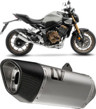 Impianto Di Scarico Completo Non Catalizzato E Senza Omologazione Suono Lv-14 R Acciaio Fondello Carbonio - Leovince Compatibile Con Honda Cb 650 R Neo Sports Café (2019-2026)