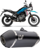 Exhaust Tip Without Sound Certification Lv-14 Steel Black Carbon Fiber End Cap - Leovince Compatible With Cfmoto Ibex 450 (2025-2026)