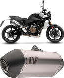 Terminale Di Scarico Senza Omologazione Suono Lv-14 Acciaio Fondello Carbonio - Leovince Compatibile Con Husqvarna Svartpilen 801 (2024-2026)