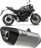 Terminale Di Scarico Senza Omologazione Suono Lv-14 R Titanio Fondello Carbonio - Leovince Compatibile Con Honda Cb 1000 Hornet - Sp (2025-2026)