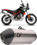 Terminale Di Scarico Senza Omologazione Suono Lv-14 Acciaio Fondello Carbonio - Leovince Compatibile Con Aprilia Tuareg 660 (2025-2026)