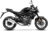 Terminale Di Scarico Senza Omologazione Suono Lv-14 R Acciaio Fondello Carbonio - Leovince Compatibile Con Yamaha Mt-07 (2025-2026)