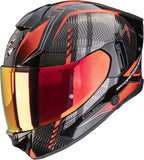 Full-Face Motorcycle Helmet Scorpion Exo Exo-530 Air Polycarbonate Metallic Black Red Theras Size S
