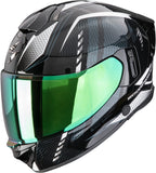 Full-Face Motorcycle Helmet Scorpion Exo Exo-530 Air Polycarbonate Iridescent Black White Theras Size Xs