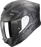 Casco Integrale Per Moto Scorpion Exo Exo-530 Air Polycarbonate Nero Opaco Argento Fond Taglia M