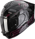 Full-Face Motorcycle Helmet Scorpion Exo Exo-530 Air Polycarbonate Black Pink Fond Size M