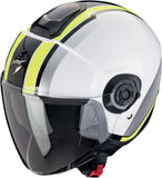 Casco Urban Per Moto Scorpion Exo Exo-City Ii Polycarbonate Bianco Giallo Neon Vel Taglia Xl