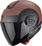 Urban Motorcycle Helmet Scorpion Exo Exo-City Ii Polycarbonate Matt Brown Black Sheer Size L
