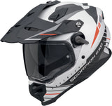 Casco Integrale Per Moto Scorpion Exo Adf-9000 Air Ultra Tct Bianco Opaco Nero Rosso Feat Taglia M