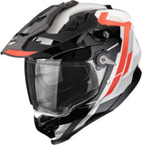 Casco Integrale Per Moto Scorpion Exo Adf-9000 Air Ultra Tct Nero Rosso Patrol Taglia S