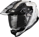 Casco Integrale Per Moto Scorpion Exo Adf-9000 Air Ultra Tct Nero Argento Patrol Taglia M