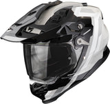 Full-Face Motorcycle Helmet Scorpion Exo Adf-9000 Air Ultra Tct Black Silver Patrol Size Xxl