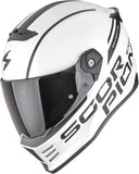Casco Integrale Per Moto Scorpion Exo Covert Fx Ultra Tct Bianco Perla Opaco Nero Danko Taglia S