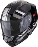 Casco Modulare Per Moto Scorpion Exo Exo-930 Evo Polycarbonate Nero Camaleonte Ardens Taglia S