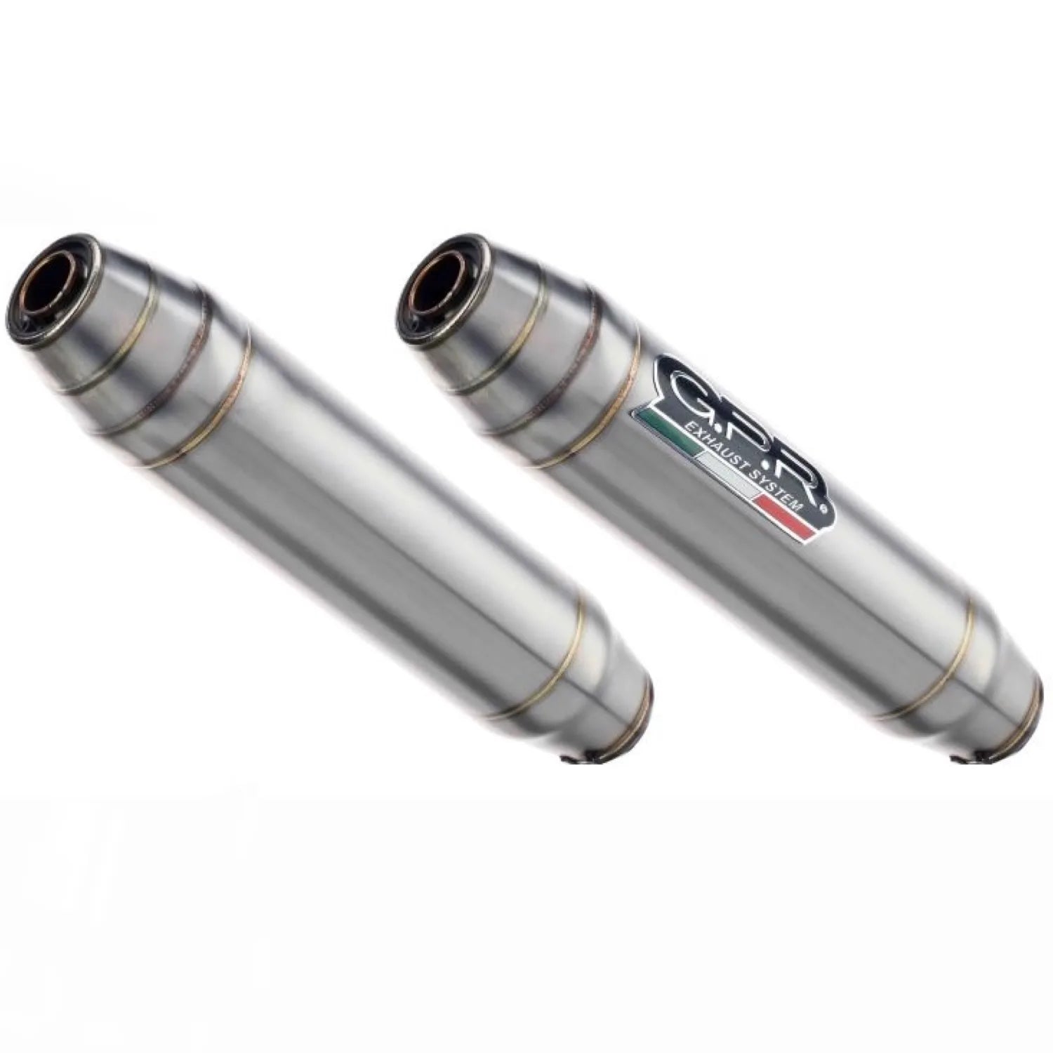Doppio Terminale Di Scarico Senza Omologazione Suono Deeptone Acciaio - Gpr Compatibile Con Royal Enfield Continental 650 (2019-2020)