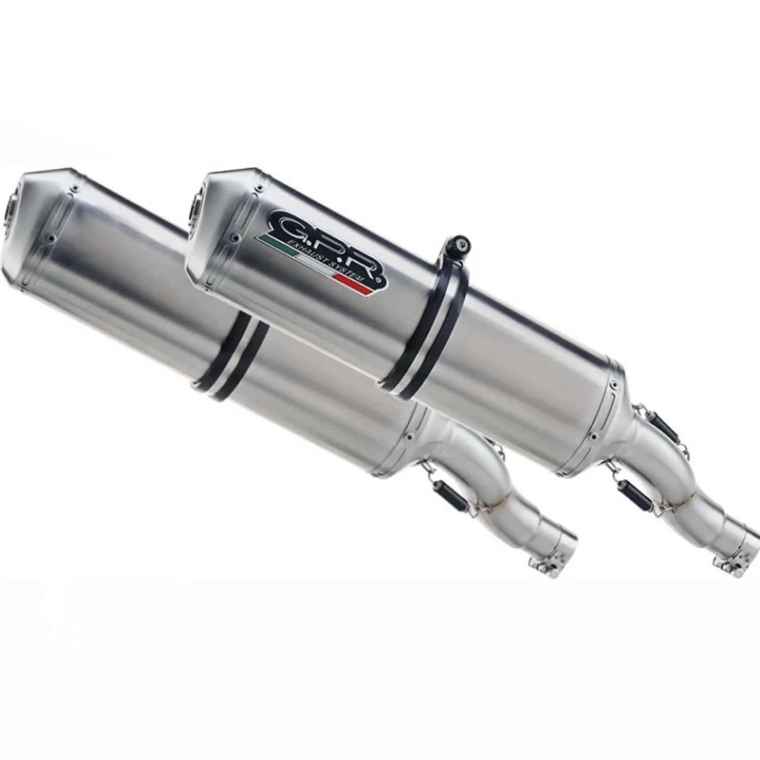Doppio Terminale Di Scarico Catalizzato E Con Omologazione Suono Satinox Acciaio - Gpr Compatibile Con Yamaha Tdm 900 (2002-2014)