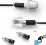 Couple Led Turn Signal Bar-End + Mirror Kit Eccentrico D21-23 Rizoma Sguardo Chrome