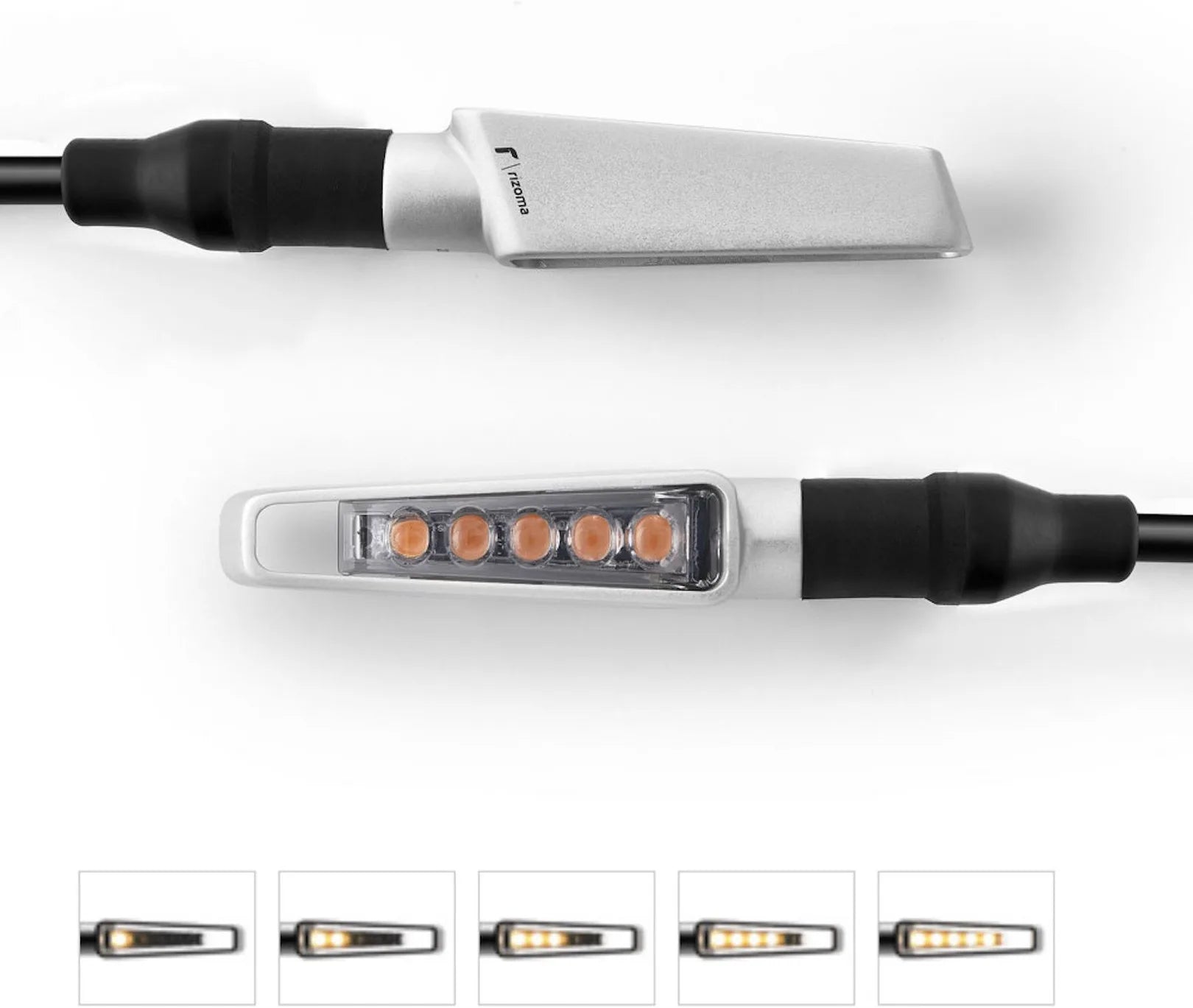 Coppia Frecce Led Sequenziale Anteriore Vision - Rizoma Compatibile Con Kawasaki Er-6 N (2009-2012)