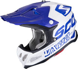Casco Off-Road Per Moto Scorpion Exo Vx-22 Air Ultra Tct Bianco Blu Updown Taglia Xs