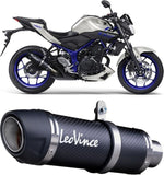 Impianto Di Scarico Completo Non Catalizzato E Senza Omologazione Suono Lv One Evo Carbonio Fondello Carbonio - Leovince Compatibile Con Yamaha Mt-07 (2017-2020)