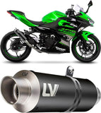 Terminale Di Scarico Senza Omologazione Suono Gp Corsa Evo Acciaio Nero - Leovince Compatibile Con Honda Cb 500 Hornet (2024-2026)