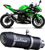 Terminale Di Scarico Senza Omologazione Suono Gp Corsa Evo Carbonio - Leovince Compatibile Con Kawasaki Ninja 400 (2022-2023)