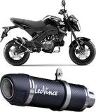 Impianto Di Scarico Completo Non Catalizzato E Senza Omologazione Suono Gp Corsa Evo Carbonio - Leovince Compatibile Con Kawasaki Z 125 Pro (2017-2024)