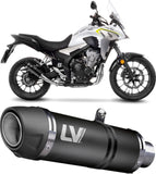 Terminale Di Scarico Senza Omologazione Suono Lv-10 Acciaio Fondello Acciaio - Leovince Compatibile Con Yamaha Mt-25 250 (2015-2018)