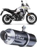 Terminale Di Scarico Senza Omologazione Suono Gp Corsa Carbonio - Leovince Compatibile Con Honda Nx 500 (2024-2026)