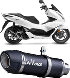 Impianto Di Scarico Completo Non Catalizzato E Senza Omologazione Suono Gp Corsa Evo Carbonio - Leovince Compatibile Con Honda Pcx 125 (2021-2024)