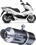 Impianto Di Scarico Completo Non Catalizzato E Senza Omologazione Suono Gp Corsa Carbonio - Leovince Compatibile Con Honda Pcx 125 (2021-2024)