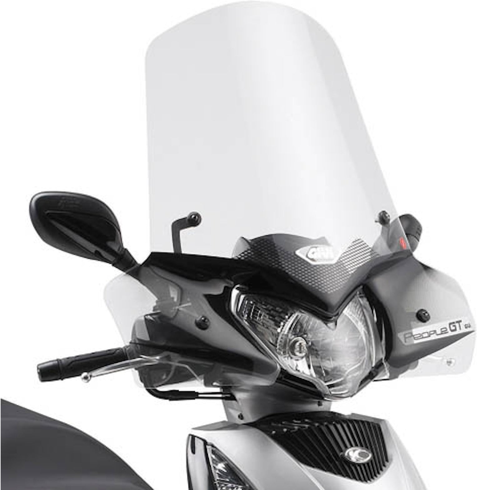 Transparent Wind-Screen - Givi Compatible With Kymco People 300 Gti (2010-2020)
